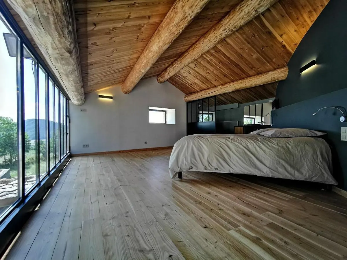 Corps De Ferme Renove Avec Piscine Et Terrasses Paisibles, A 1H30 De Lyon - Fr-1-582-396 Bed & Breakfast Saint-Etienne-Lardeyrol
